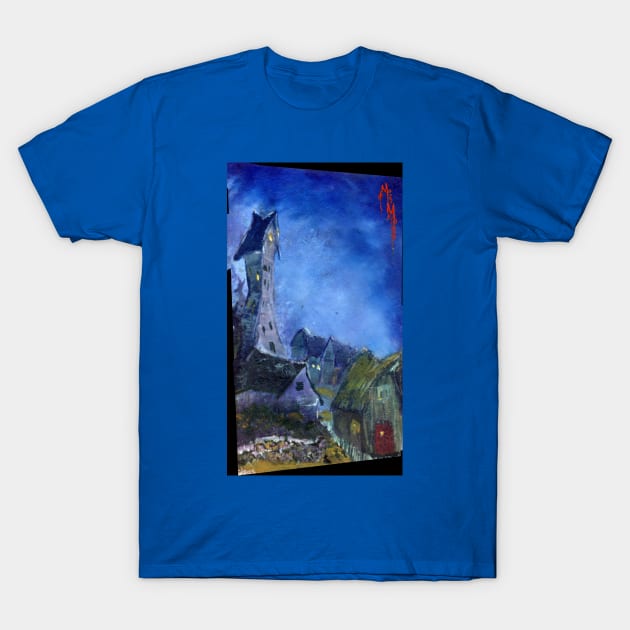 Little Arkham Ville Inspired Cthulhu Mythos Art T-Shirt by MooreMythos